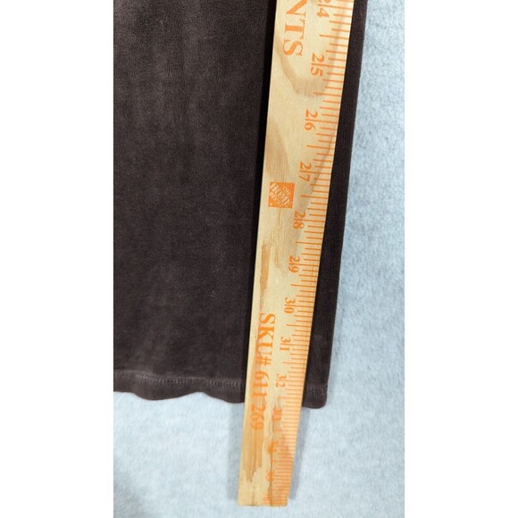 Juicy Couture Pants Women Petite Y2K Vintage Velour Flare Butt Snap Back Pockets - Picture 10 of 12